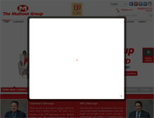 Tablet Screenshot of muthootgroup.com